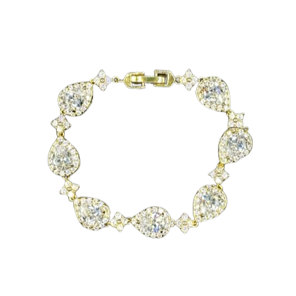 Golden Crystal Falling Star Bracelet