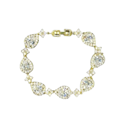 Golden Crystal Falling Star Bracelet